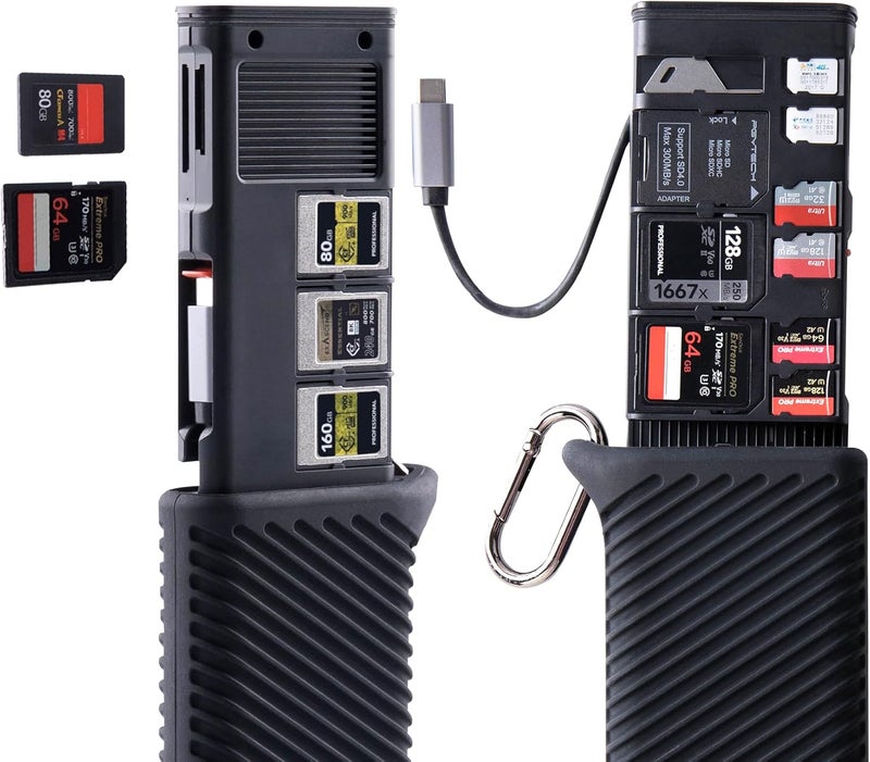 PGYTECH CreateMate USB 3.2 CFexpress A Card Reader 10GBps SD Card Reader for Photographer (CFexpress-A, Black) - Image 1